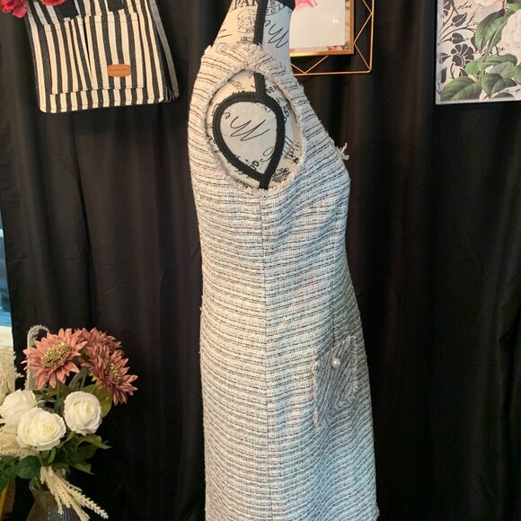 ❤️HP❤️🌟Karl Lagerfeld-Paris Tweed dress (SZ 4) - Picture 7 of 11